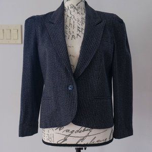 Vintage H.L. Spencer Navy Blue Wool Blazer